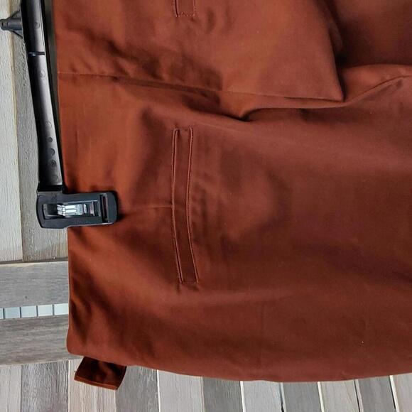 High Rise Straight Leg Rust Pants | Future Collective | 16 - Picture 9 of 12